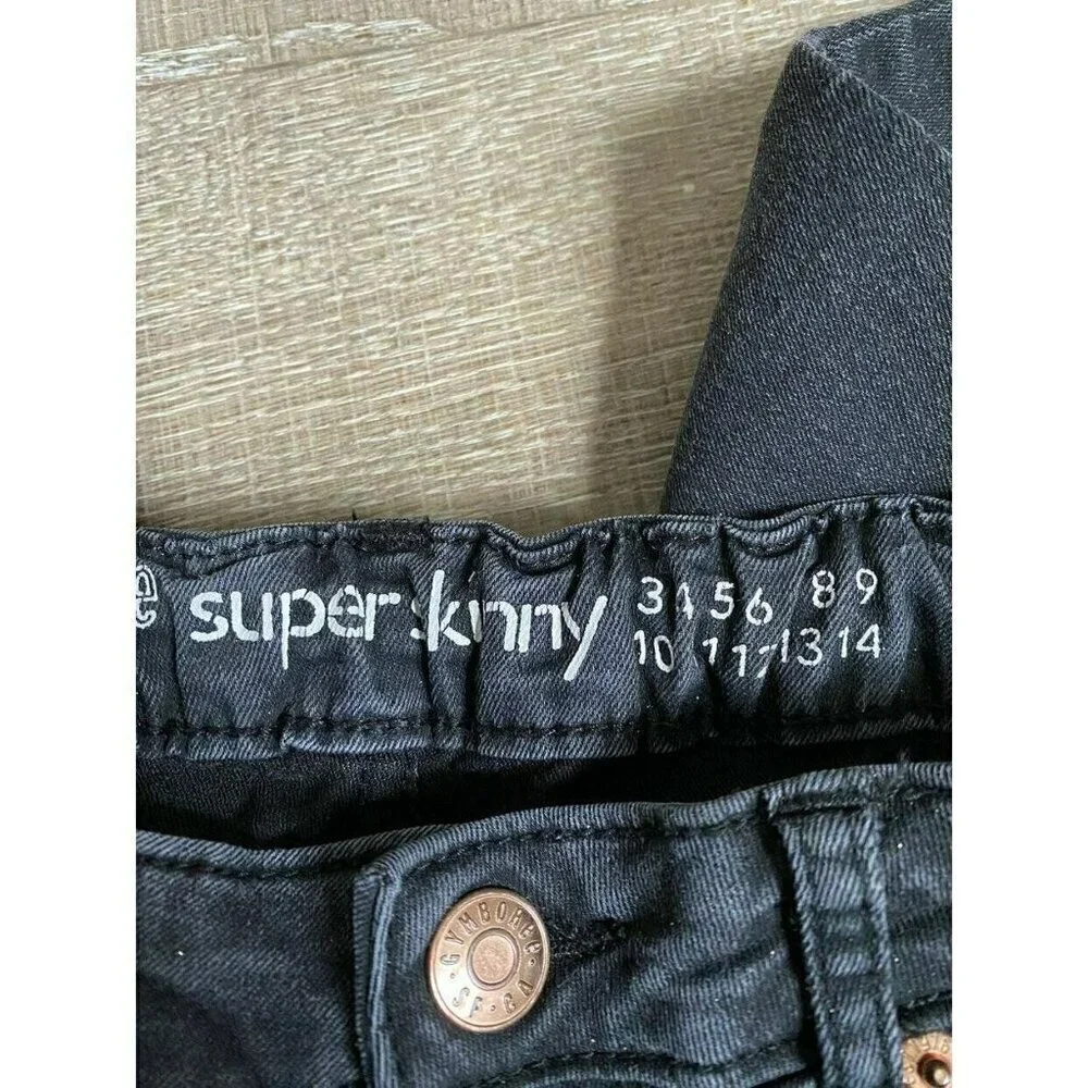 Super Skinny Sparkle Black Denim